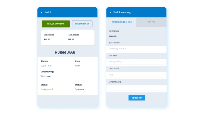NMBRS: Beheer je eigen verlofsaldo